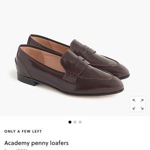 Academy Penny Loafers Italian Leather burgundy